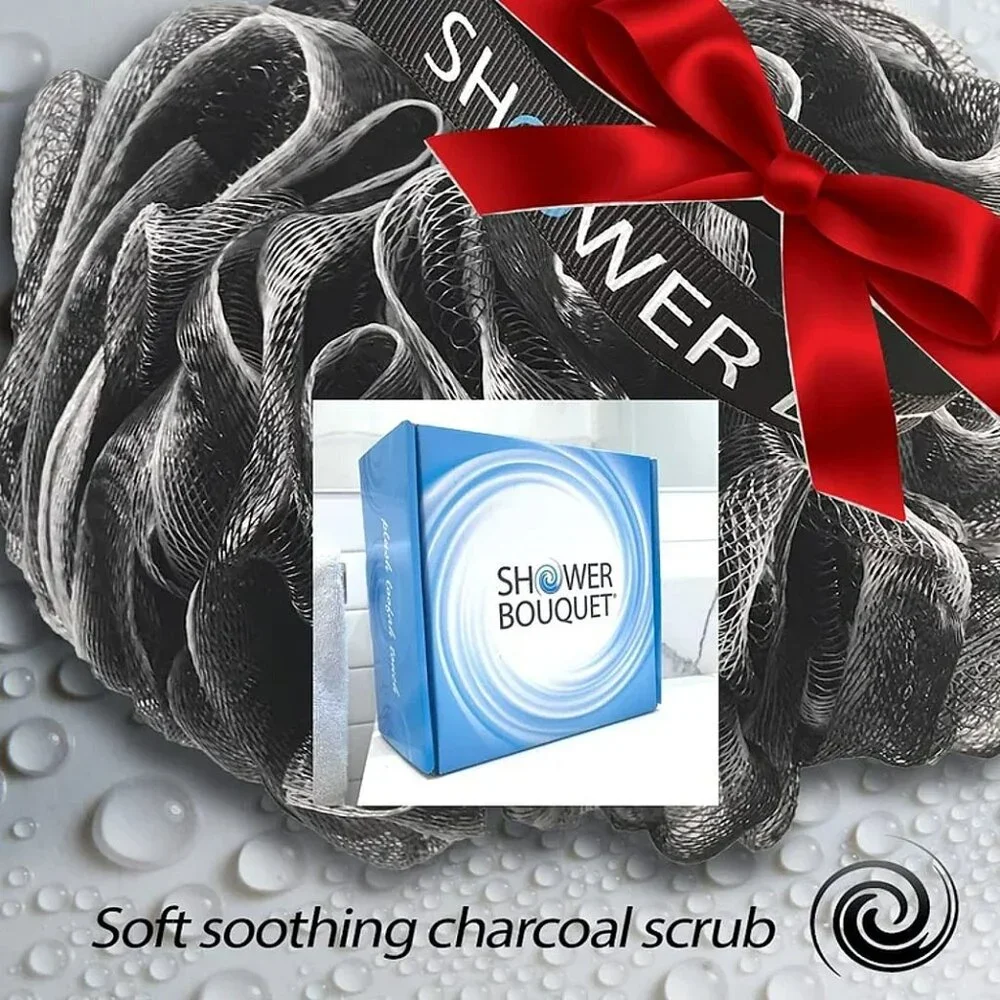 Shower Bouquet 4-PACK Loofahs Men Women Bath Sponge Exfoliating Body Scrubber XL